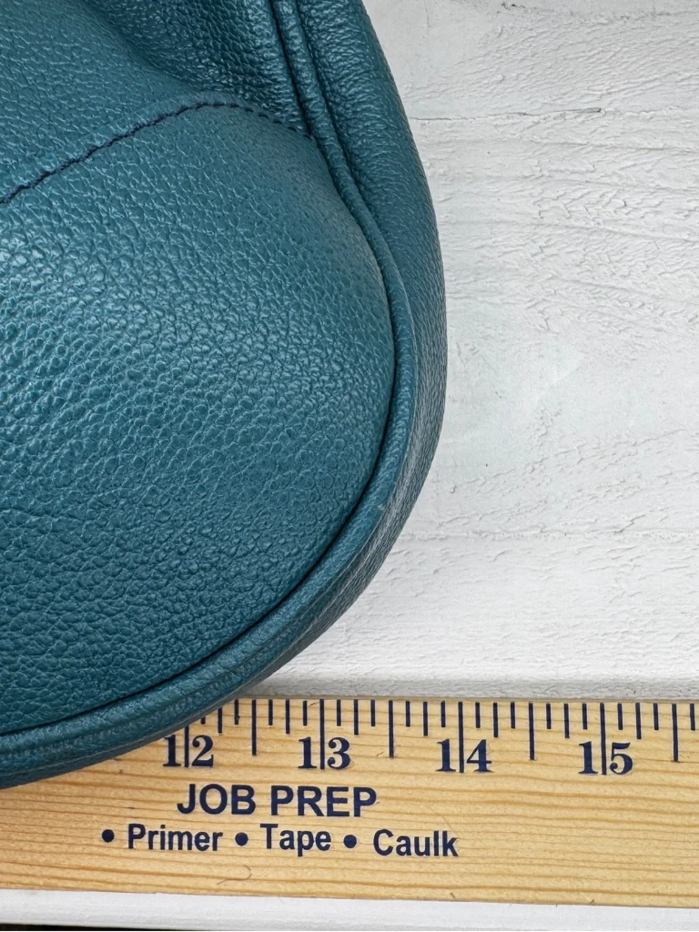 Burberry Pebbled Leather Shoulder Bag Teal Gold Hardware Quiet Luxury Hobo - Picture 13 of 14